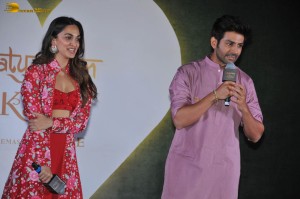 Kartik Aaryan and Kiara Advani launch a song from their film Satyaprem Ki Katha on June 21, 2023