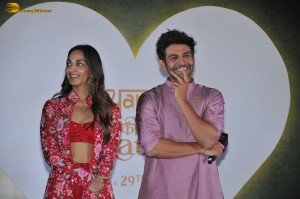 Kartik Aaryan and Kiara Advani launch a song from their film Satyaprem Ki Katha on June 21, 2023