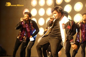 Komalee Prasad and Kiran Abbavaram attend the pre release function of the movie Sebastian PC 524