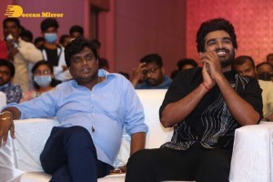 Komalee Prasad and Kiran Abbavaram attend the pre release function of the movie Sebastian PC 524