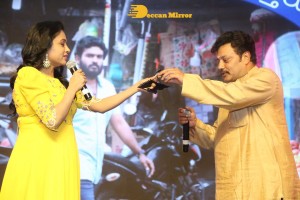 Komalee Prasad and Kiran Abbavaram attend the pre release function of the movie Sebastian PC 524