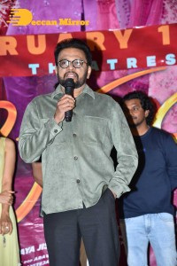 Telugu movie Sehari trailer launch event attended by cast Harsh Kanumilli and Simaran Choudhary