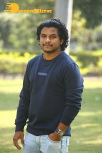 Telugu movie Sehari trailer launch event attended by cast Harsh Kanumilli and Simaran Choudhary