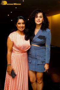 Shabaash Mithu Press Meet attended by former cricketer Mithali Raj and actress Taapsee Pannu
