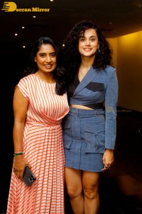 Shabaash Mithu Press Meet attended by former cricketer Mithali Raj and actress Taapsee Pannu
