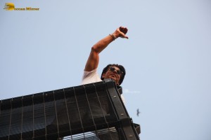 Bollywood Superstar Shah Rukh Khan greets fans on his Birthday at his house Mannat on November 2, 2022