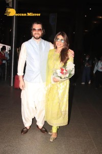 Shama Sikander and James Milliron are seen back in Mumbai after their marriage
