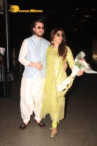 Shama Sikander and James Milliron are seen back in Mumbai after their marriage