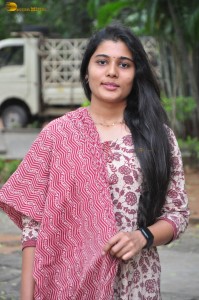 actress Sharanya Pradeep sweet and simple looks in a salwar