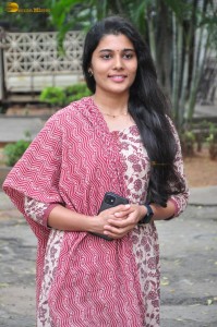 actress Sharanya Pradeep sweet and simple looks in a salwar