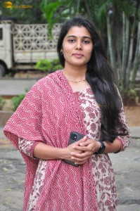 actress Sharanya Pradeep sweet and simple looks in a salwar