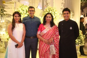 Sharwanand and Rakshita Reddy’s Wedding Reception attended by Balakrishna, Ram Charan, Venkatesh, KTR, and others