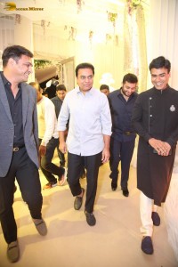 Sharwanand and Rakshita Reddy’s Wedding Reception attended by Balakrishna, Ram Charan, Venkatesh, KTR, and others