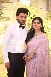 Sharwanand and Rakshita Reddy’s Wedding Reception attended by Balakrishna, Ram Charan, Venkatesh, KTR, and others