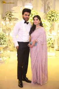 Sharwanand and Rakshita Reddy’s Wedding Reception attended by Balakrishna, Ram Charan, Venkatesh, KTR, and others