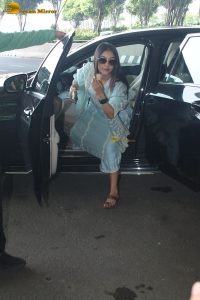 bollywood actress shehnaaz gill gorgeous in a blue salwar dress