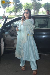 bollywood actress shehnaaz gill gorgeous in a blue salwar dress