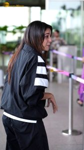 actress shehnaaz gill cute at mumbai airport