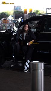 actress shehnaaz gill cute at mumbai airport