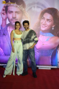 Special Screening of the film Shehzada attended by Kartik Aaryan, Kriti Sanon, Arjun Kapoor, Huma Qureshi and others