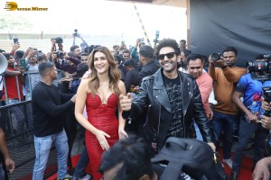 Shehzada Trailer Launch attended by Kartik Aaryan and Kriti Sanon