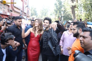 Shehzada Trailer Launch attended by Kartik Aaryan and Kriti Sanon