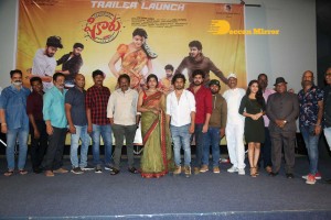 Sai Dhanshika attends the trailer launch event of Telugu movie Shikaru