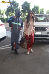 actress Shilpa Shetty spotted at mumbai airport