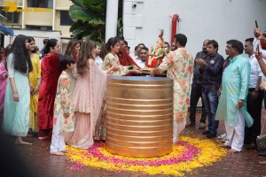 Ganesh Visarjan ceremony at actress Shilpa Shetty’s house