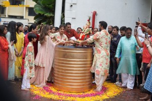 Ganesh Visarjan ceremony at actress Shilpa Shetty’s house