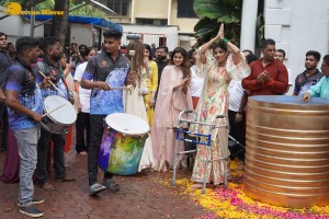 Ganesh Visarjan ceremony at actress Shilpa Shetty’s house