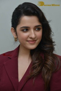 Singer and Actress Shirley Setia photoshoot in a red dress