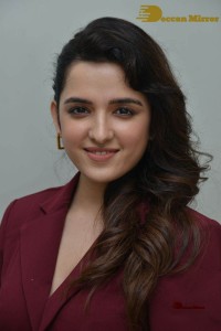 Singer and Actress Shirley Setia photoshoot in a red dress