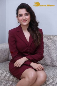 Singer and Actress Shirley Setia photoshoot in a red dress