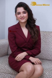 Singer and Actress Shirley Setia photoshoot in a red dress