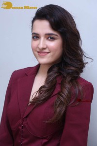 Singer and Actress Shirley Setia photoshoot in a red dress