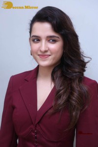 Singer and Actress Shirley Setia photoshoot in a red dress