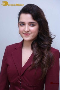 Singer and Actress Shirley Setia photoshoot in a red dress