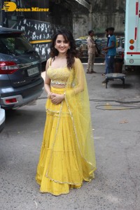 Shirley Setia in a Yellow Dress