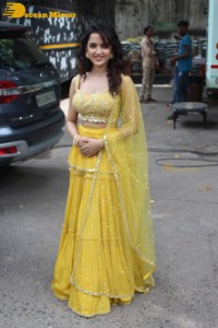 Shirley Setia in a Yellow Dress