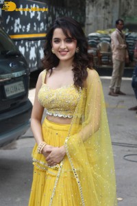 Shirley Setia in a Yellow Dress