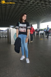 Actress Shirley Setia spotted at Mumbai Airport