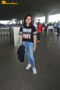 Actress Shirley Setia spotted at Mumbai Airport