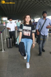 Actress Shirley Setia spotted at Mumbai Airport