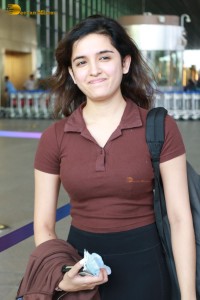 Indian Actress Shirley Setia at Mumbai Airport