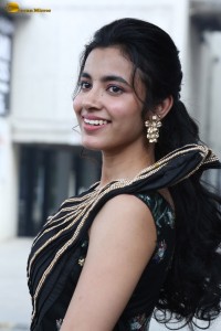 actress Shivani Nagaram cute photoshoot in a black dress