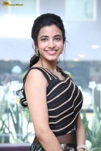 actress Shivani Nagaram cute photoshoot in a black dress