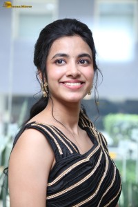 actress Shivani Nagaram cute photoshoot in a black dress