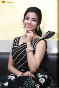 actress Shivani Nagaram cute photoshoot in a black dress