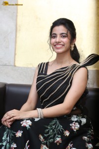 actress Shivani Nagaram cute photoshoot in a black dress